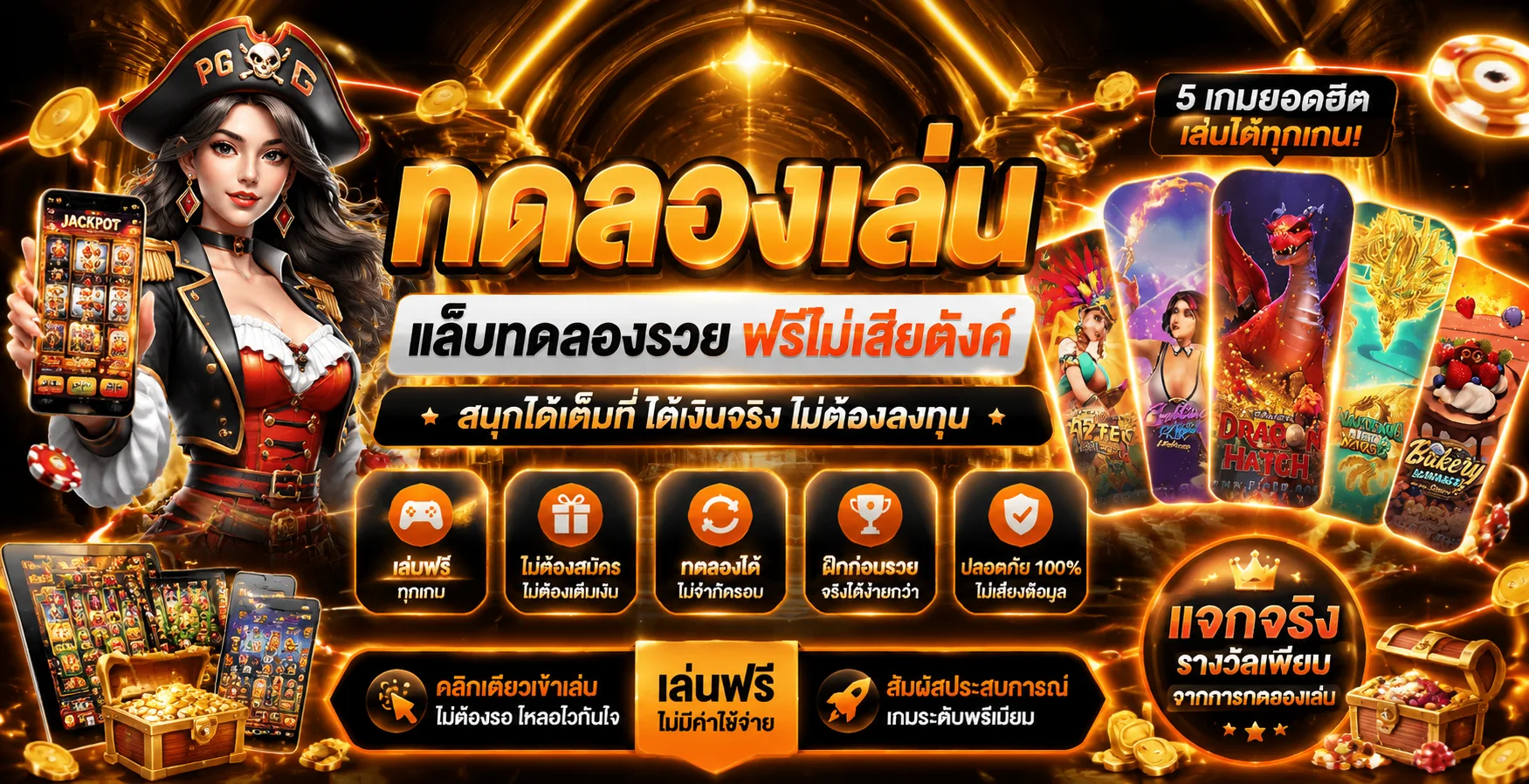 หน้าทดลองเล่นสล็อต PG ฟรีบน HUC99